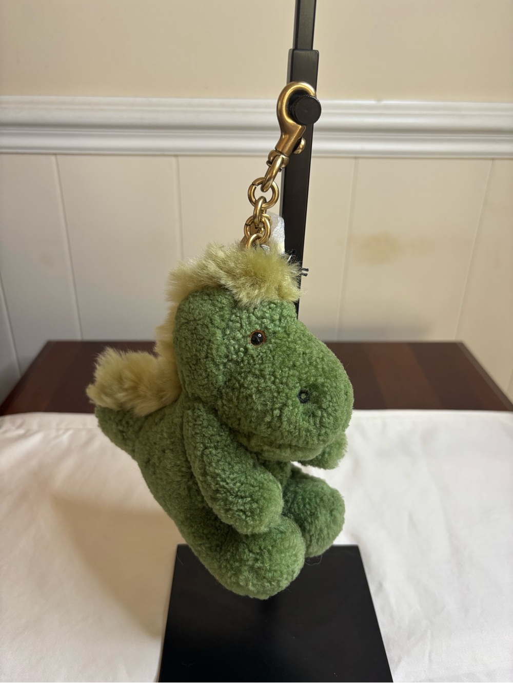 Coach Little Rexy Bag Charm in Shearling